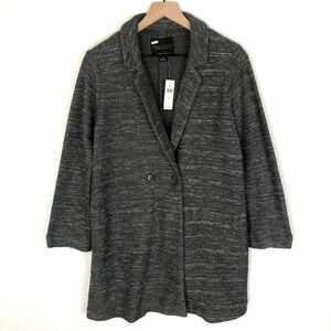 NWT SANCTUARY Anthropologie Carelton Jacket Women's MP Gray Coat Knit Cotton NEW